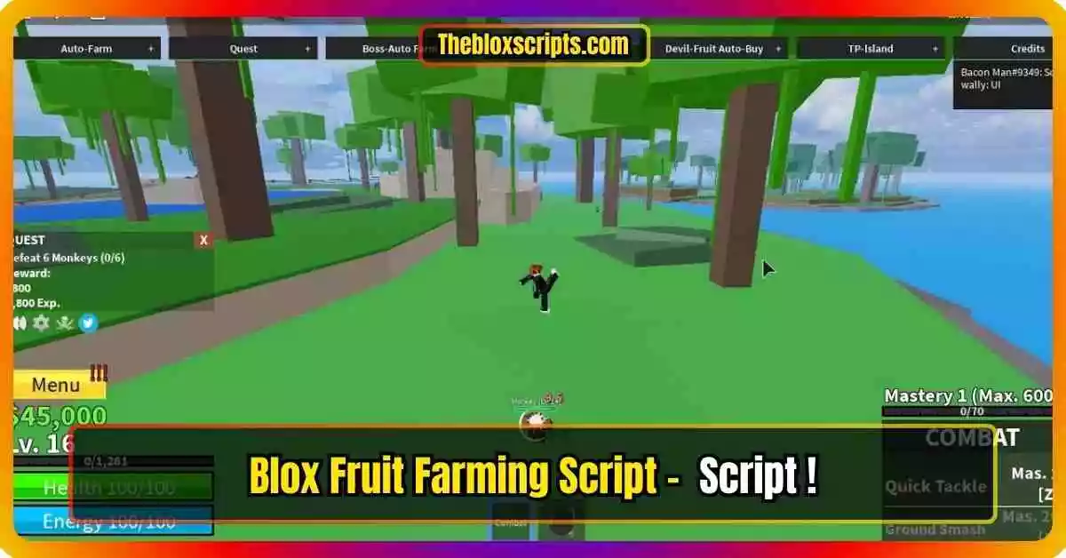 Blox Fruit Farming Script - [Auto Farm Lvl, Fast Attack, Auto Farm Boss]