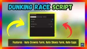 ▷ Dunking Race: Auto Crowns Farm, Auto Shoes Farm, Auto Eggs