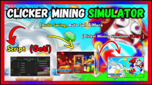 ▷ {Clicker Mining Simulator}: Auto Swing, Auto Sell & More