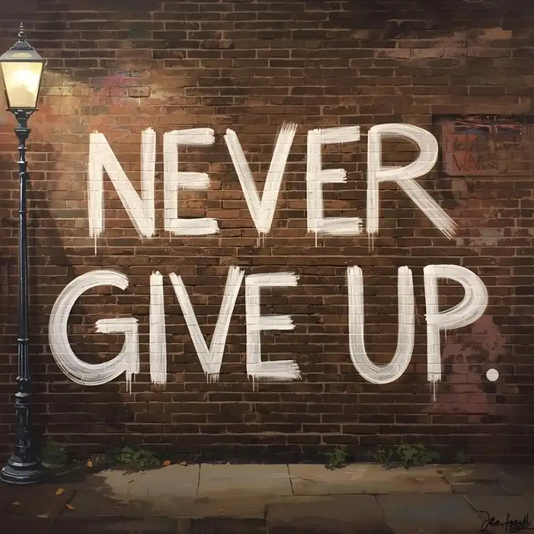 80+ Never Give Up Quotes Short